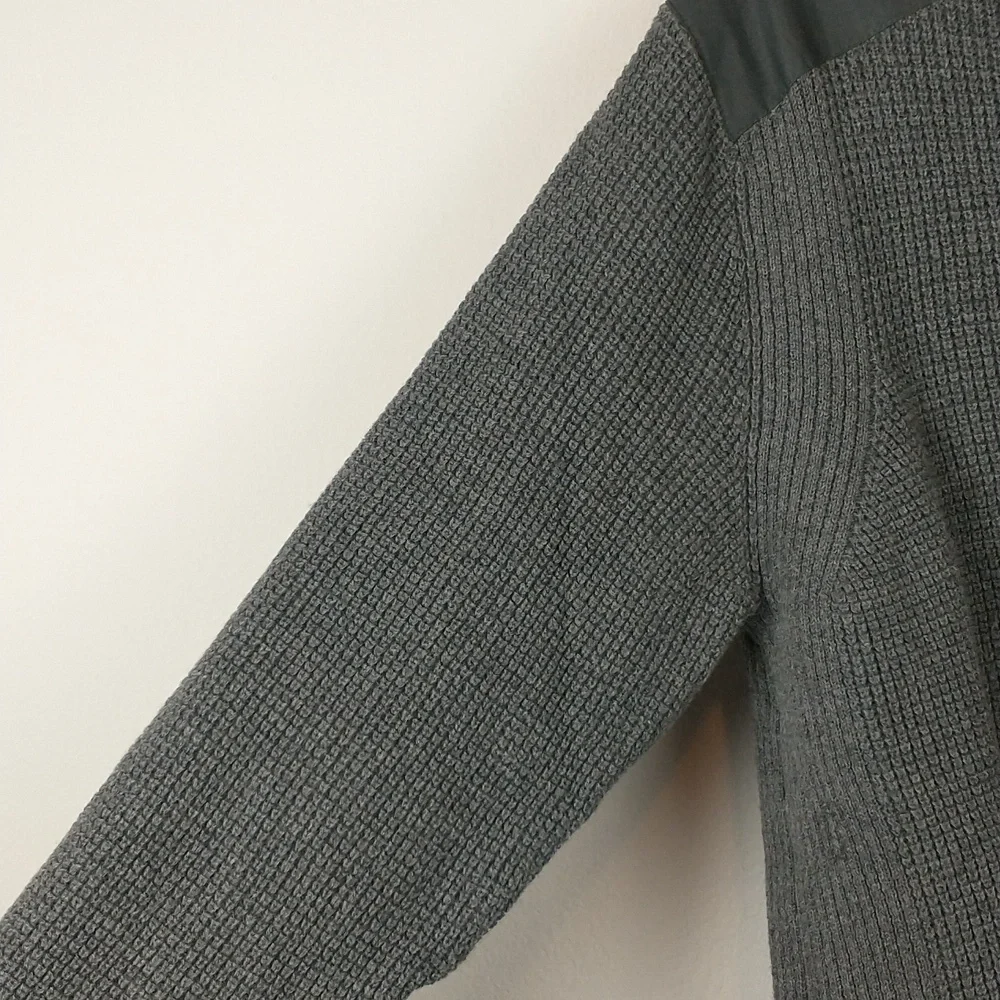 Kuhl Evader Sweater Mens Large Gray Merino Wool Blend